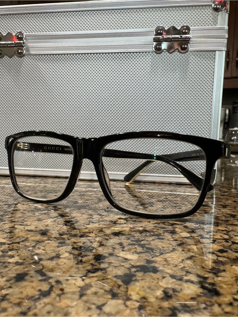 Gucci black frame glasses
